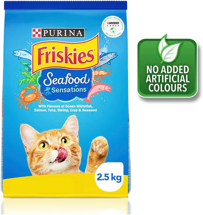 FRISKIES Adult Dry Cat Food Seafood Sensations 2.5Kg